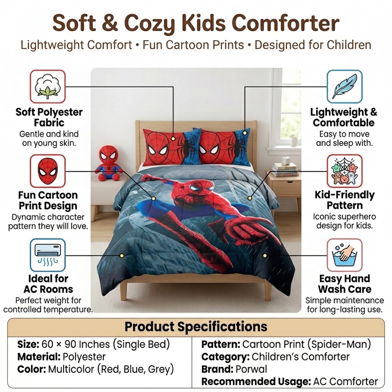 Kids Cartoon Comforter